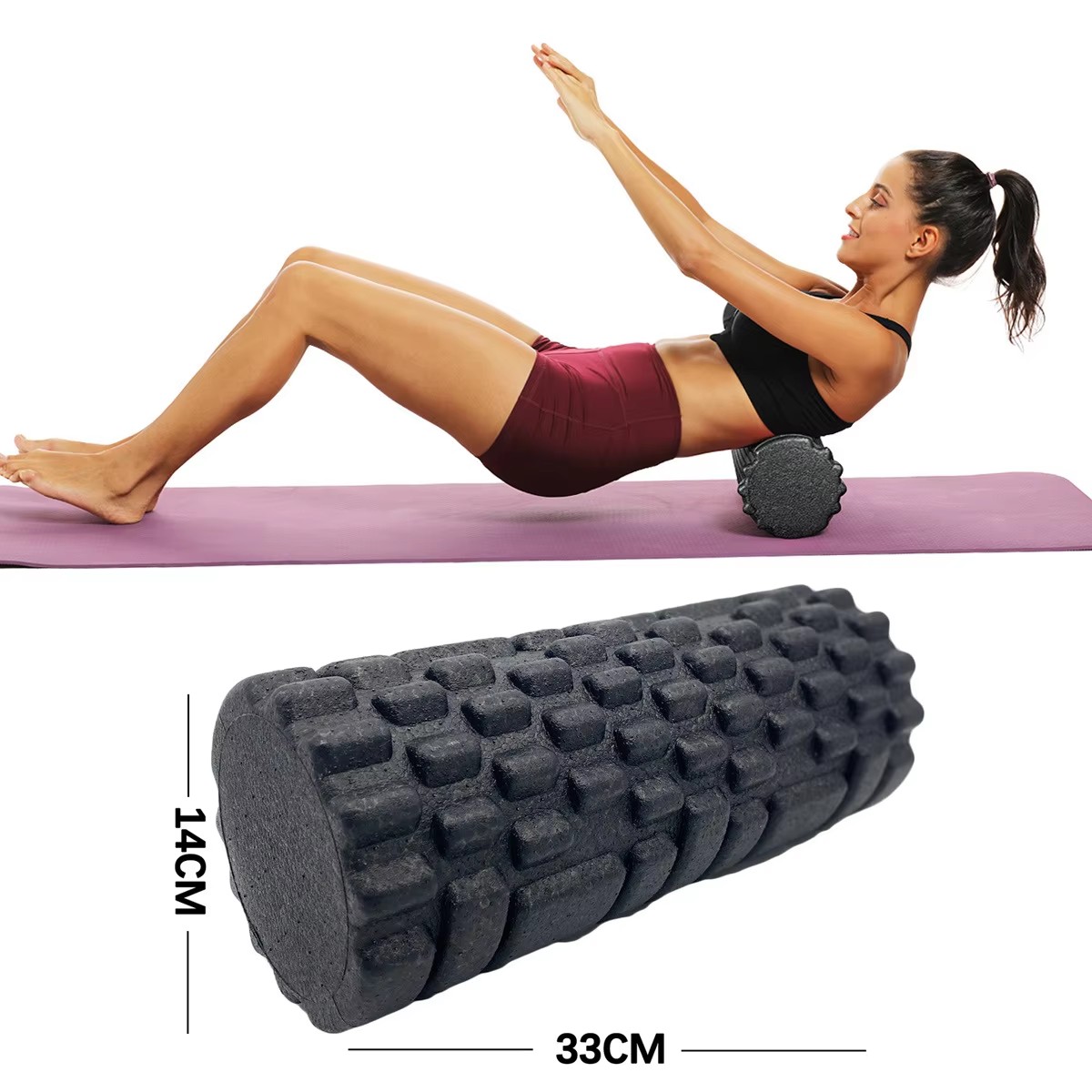 Spa And Wellness - 30/33cm Fitness Foam Roller Yoga Massage