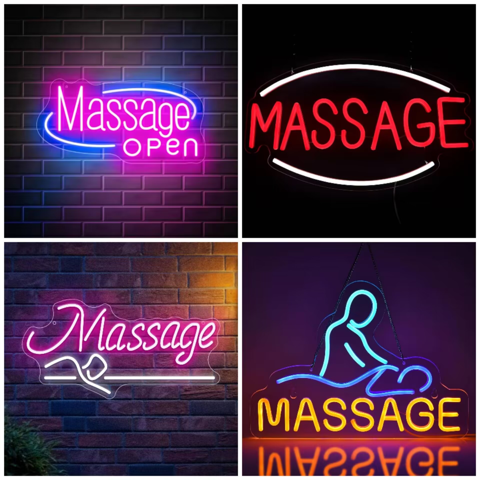 Massage Spa Open LED Neon Sign - огляд і ціна Wellness Spa And Salon