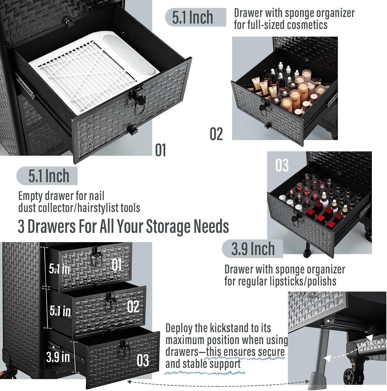 Rolling Salon Cart with 3 Draw - огляд і ціна Spa & Wellness Hotel Olympia Mariánské Lázně