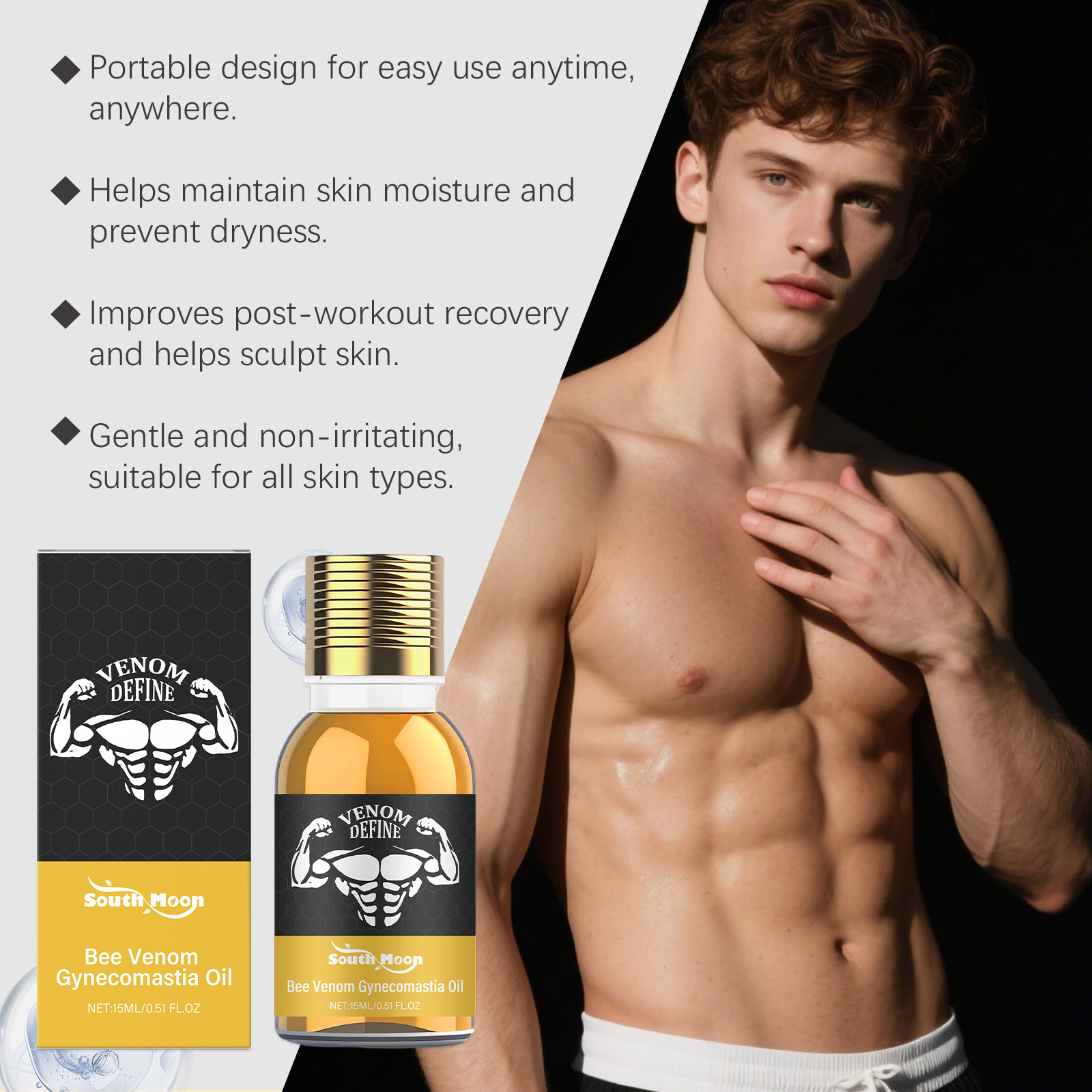 Bee Venom Gynecomastia Oil For - огляд і ціна Spa And Wellness