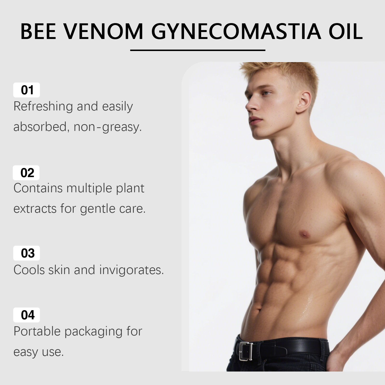 Bee Venom Gynecomastia Oil For - огляд і ціна Spa And Wellness